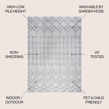 Peralta Moroccan Diamond Indoor/outdoor Area Rug
